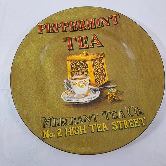 Sakura Tea Cups Design 8 ¼” Stoneware Salad Luncheon Plates – Set of 3 - Picture 16 of 16